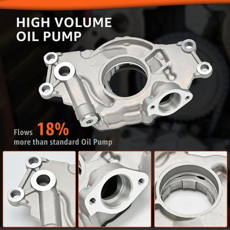 CHARMKER LS High Volume Oil Pump Timing Chain Kit w/Gaskets M295HV Fit for Chevy GM 4.8L 5.3L 5.7L 6.0L LS1 LS2 LS3 L96 LM7 LR4 LQ4 Gen 3 4 V8 Engine 1997-2013 - Image 3